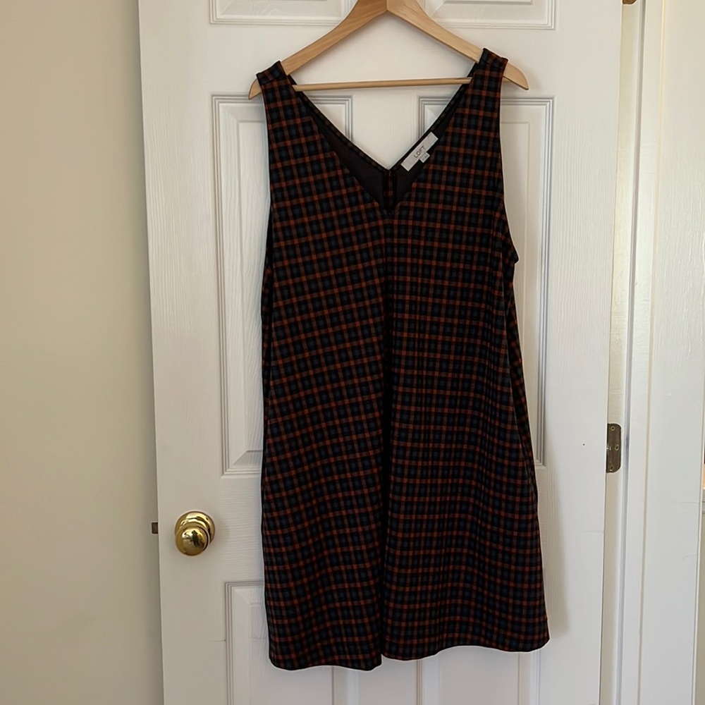 Loft, double V neck dress, LT, NWOT